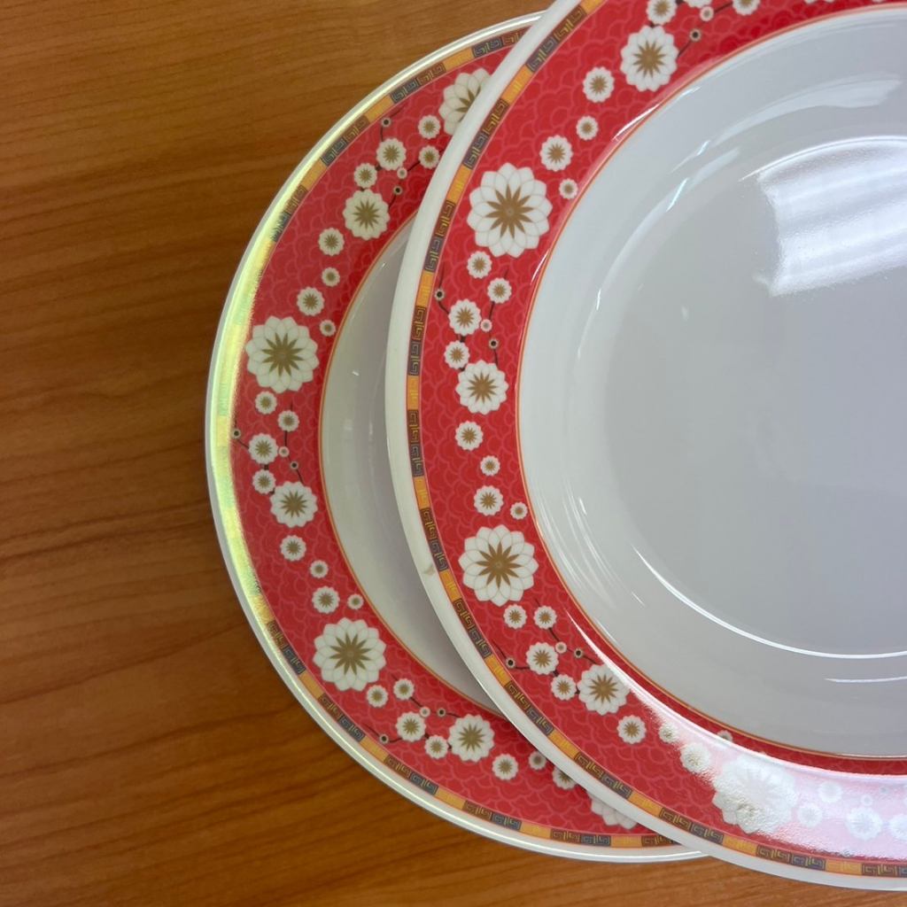 SB Melamine [6 ชิ้น] ชุดจานเมลามีน 6 ชิ้น ทรงลึก ขนาด 9 นิ้ว ลายจีน ดอกเก๊กฮวยสวยมากๆ - รูปที่ 3