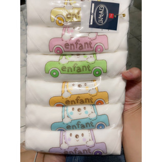 [ส่งฟรี] ผ้าอ้อม enfant อองฟองแท้ 6 ผืน 6 สี นิ่มมาก มือ 1