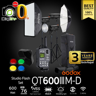 ผ่อน 0%** Godox Studio Flash QT600IIIM-D SET ชุดไฟสตูดิโอ 600W - รับประกันศูนย์ Godox Thailand 3ปี ( QT600III M )