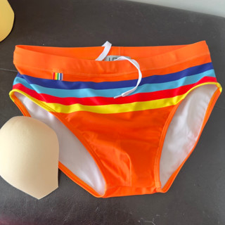 กางเกงว่ายน้ำชาย Men’s swimming brief (M-L) rainbow ใส่แล้วเท่ห์ โชว์ได้มั่นใจ