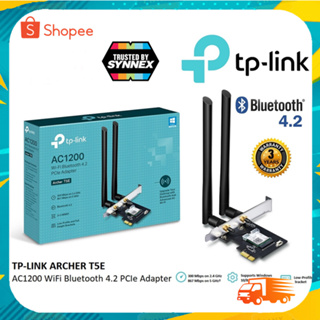 TP-Link Archer T5E การ์ด WiFi AC1200 Dual Band PCI Express Adapter ตัวรับสัญญาณ WiFi สำหรับ PC รองรับ Bluetooth 4.2