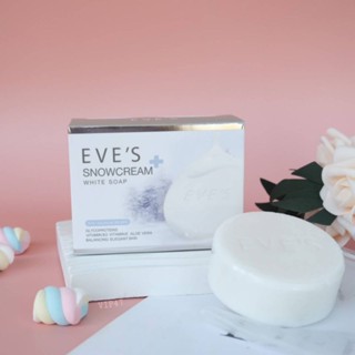 สบู่ครีมขาว อีฟส์ EVES Snowcream White Soap