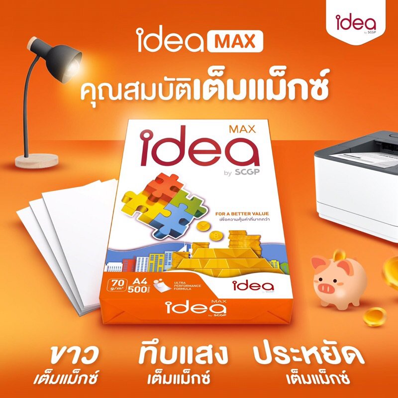 กระดาษIdea Max ( 2 รีม )