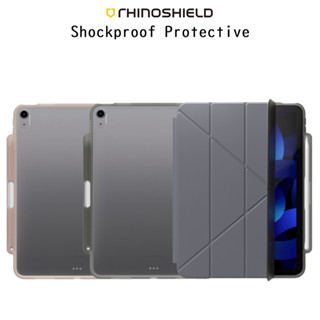 Rhinoshield Shockproof Protective เคสฝาจีบสามารถแบบไร้ฝาพับได้กันกระแทกเกรดพรีเมี่ยม เคสสำหรับ iPad Air4/5 10.9/Pro11 18