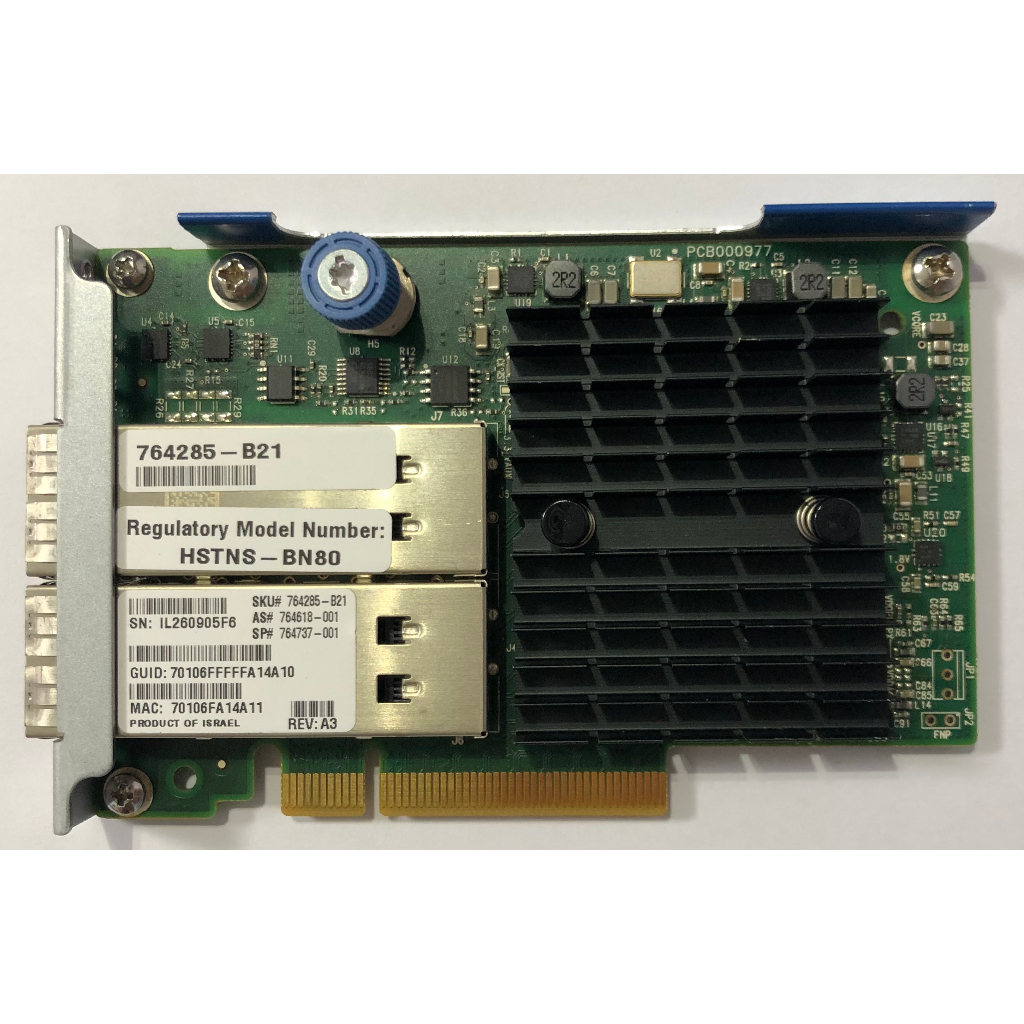 แรงม้า 764285-B21 544+ FLR QSFP Dual Port - 10G 40Gb IB/ETH QSFP 764737-001 Fdr สําหรับ G8 G9
