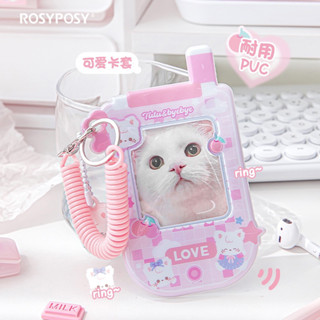 เฟรมการ์ดRosy Posyทรงโทรศัพท์ ลายTuTu,ByeBye PVC พวงกุญแจ พวงกุญแจใส่การ์ด