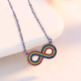 สร้อยรุ้งอินฟินิตี้ Infinity Rainbow LGBT Necklace 💨🌈☁