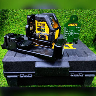 DEWALT เลเซอร์วัดระดับ  รุ่น DCLE34021N-XJ (ตัวเปล่าไม่รวมแบตแท่นชาร์จ) 18 V.  แสงเลเซอร์สีเขียว 2 เส้น  DEWALT เลเซอร์