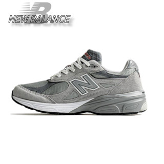 แท้ 100% New Balance 990 V3 "Version Series" Vintage Low Top Grey Sneakers