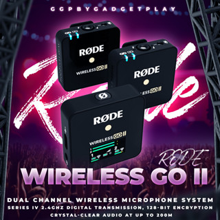 [กรุงเทพฯ ด่วน 1 ชั่วโมง] Rode Wireless GO II Dual Channel Wireless Microphone System ประกันศูนย์