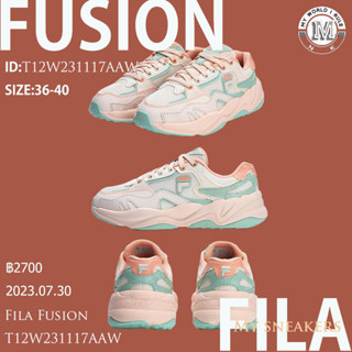 Fila Fusion 12W231117AAW กีฬารองเท้าวิ่งลำลอง