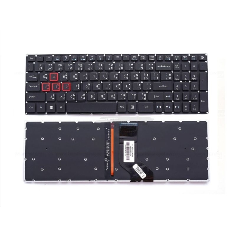คีย์บอร์ดโน๊ตบุ๊ค KEYBOARD ACER VX5-591G VX5-593G ASPIRE VN7 PREDATOR HELIOS 300 TH-EN
