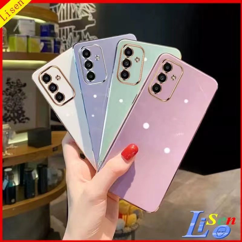 เคสโทรศัพท์ Samsung A07 A17 A56 A36 A16 A06 S24FE A55 A35 A25 A15 A05 A05S A54 A34 A24 A14 A04Sเคส ขอบตรง ป้องกันเลนส