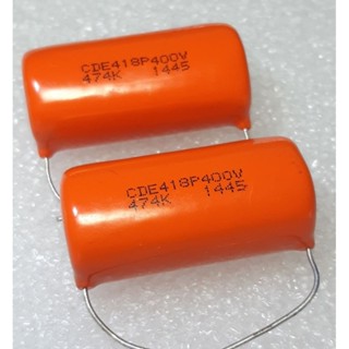 CDE Orange Drop 418P 0.47uf 474h 470nf 400v Polypropylene Film/Foil Capacitor ตัวเก็บประจุ คาปาซิเตอร์