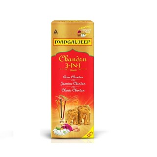 Mangaldeep Chandan 3in1 Agarbatti/ Fragrances of Classic Chandan:Rose Chandan:Jasmine Chandan/กำยาน​ ธูปหอมอินเดีย/244g