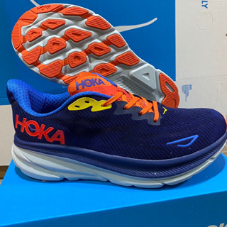 Hoka Clifton 9 Wide (Size40-45) Navy รองเท้าวิ่งผู้หญิง รองเท้าวิ่งผู้ชาย