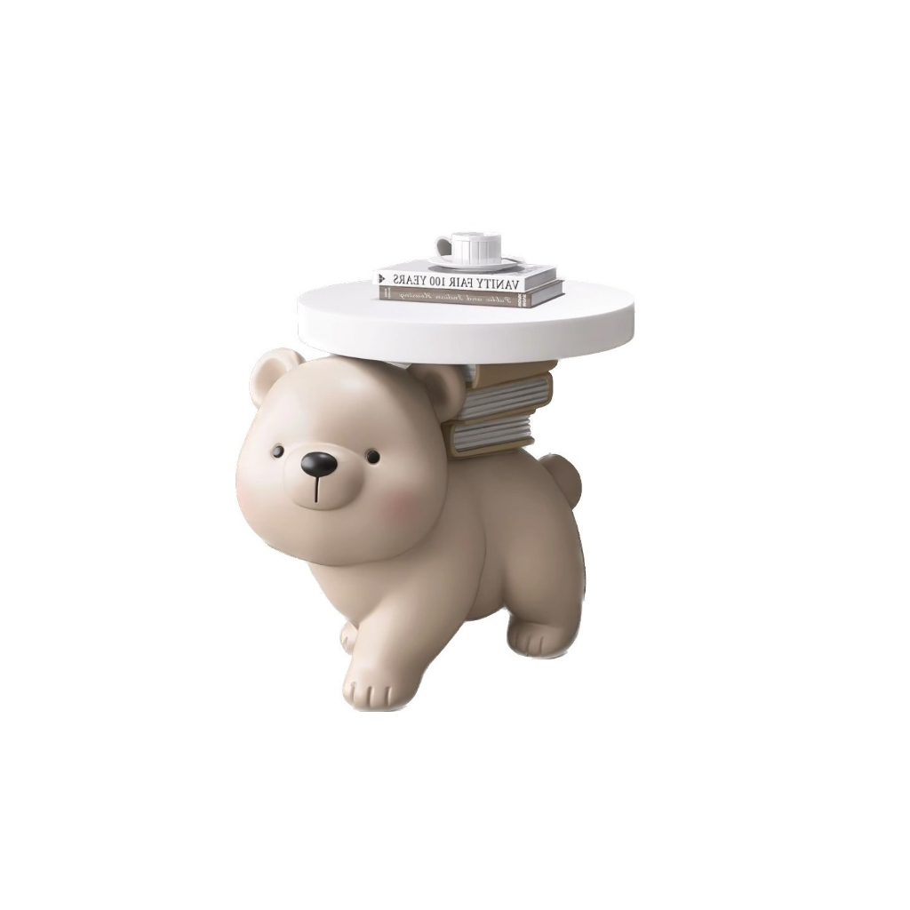 Crawling bear โมเดล โต๊ะข้างวางของ บลูทูธ เสียงอัจฉริยะ ตกแต่งห้องนั่งเล่น โต๊ะข้างเตียง ขึ้นบ้านใหม่ของขวัญ