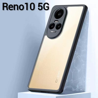 Reno 10 5G(พร้อมส่งในไทย)เคสกันกระแทกขอบสีหลังใสOPPO Reno10 5G/Reno10Pro 5G/Reno10Pro Plus 5Gตรงรุ่น