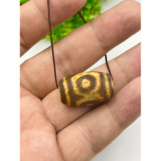 Antique Old Indo Tibetan Himalayan Dzi Agate Eye Bead Amulet in good Condition #