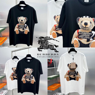 BURBERRY T-SHIRT UNISEX 💙🤎 เสื้อยืด BURBERRY 🏷️Hiend 1:1 cotton 💯 ร้านค้าจัดส่งไว