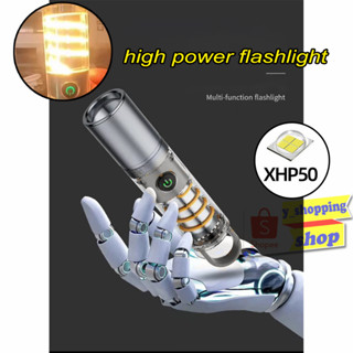 LY-01 ไฟฉายพกพา XHP50 flashlight ซูมได้ TYPE-C USB Rechargeable 5โหมด