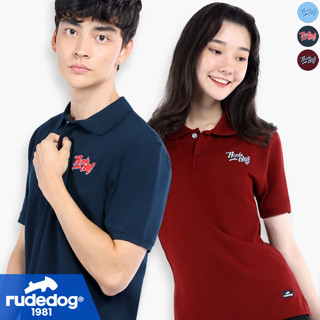 rudedog Polo เสื้อโปโลผู้หญิง เสื้อโปโลผู้ชาย รุ่น Ruderock ของแท้ 100% รู้ดด็อก