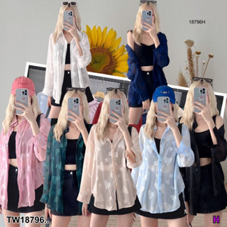 👗Pfashion [ส่งไวมาก🚛] P18796 เสื้อเชิ้ตลายหัวใจ ..