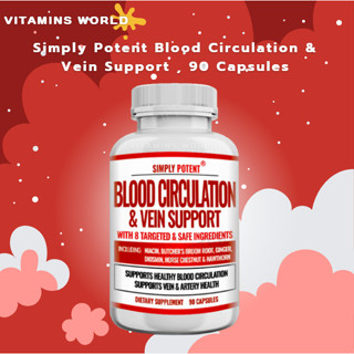 Simply Potent Blood Circulation &amp; Vein Support , 90 Capsules (V.665)