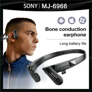 SONY MJ-6966Bone Conduction Sports Bluetooth headset with plug-in card plus digital display