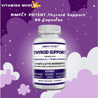 SIMPLY POTENT Thyroid Support 60 Capsules (V.454)