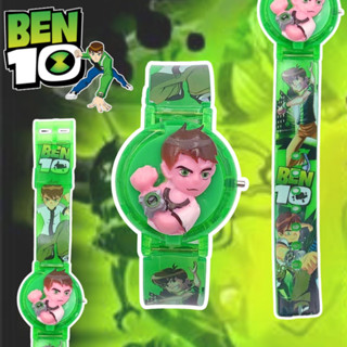 นาฬิกาข้อมือ เด็กผู้ชาย เบนเท็น(BEN10)มีไฟ+มีเสียง สายยางไส่ง่าย ทนทาน พร้อมส่งจากไทย