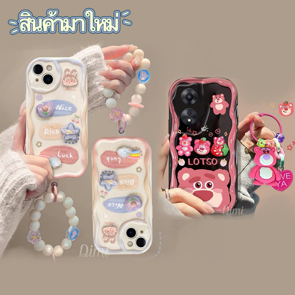 เคสการ์ตูนนูนขอบหยัก กันเลนส์กล้อง OPPO A16 A17 A5 A53 A54 A57 A5S A78 A98 A31 REALMEC53 RENO4 RENO5 RENO6 RENO7Z RENO8T