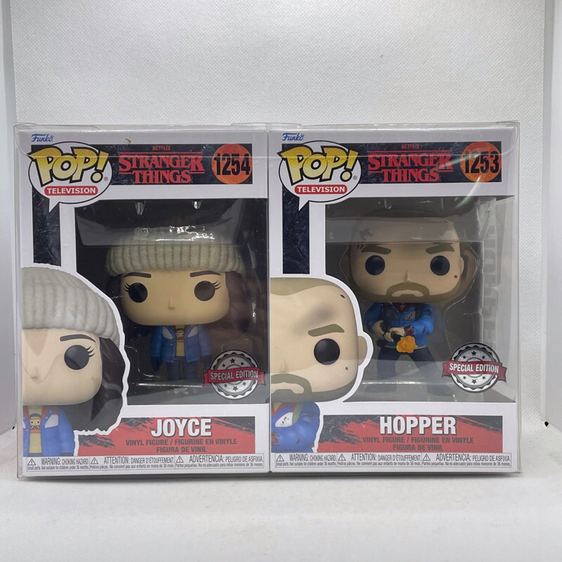 คุ่ Funko Pop Stranger Things : 1253 &amp; 1254 Hopper and Joyce (Mint Box)