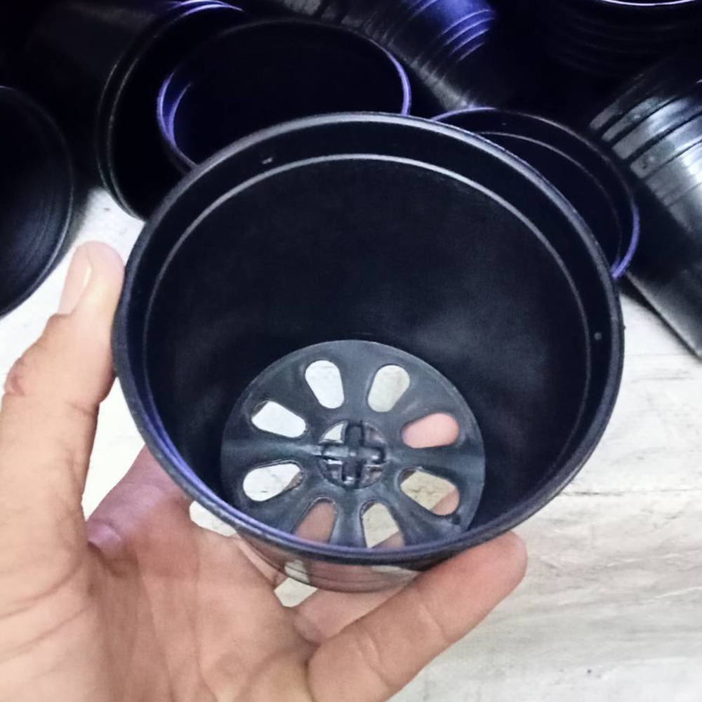 กระถางต้นไม้ แบบกลม 4 นิ้ว สีดำ แพ็ค 100 ใบ - รูปที่ 2