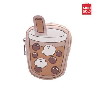 Miniso กระเป๋า กระเป๋าใส่เหรียญ ลายกูจีกูจีแก้วชานมไข่มุก Guji Guji Bread Baking Series Coin Purse