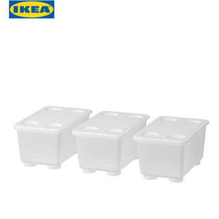 GLIS กลีส กล่องพร้อมฝาปิด, ใส, 17x10 ซม. IKEA