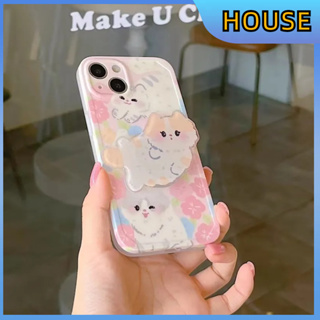 💲คูปองเคลม💲เคสไอโ case for iphone 11 12 ลูกสุนัขน่ารัก เคส 14 13 12 11 pro max ซิลิโคนเหลวมีความทนทาน