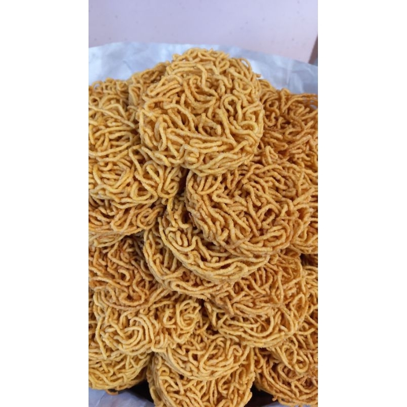 หมี่ทอด บะหมี่ทอด เจ แบบ4ถุง 24 ก้อนทอดใหม่ทุกวัน หมี่ราดหน้า กรอบ หอม ไม่หืน ไม่อมน้ำมัน