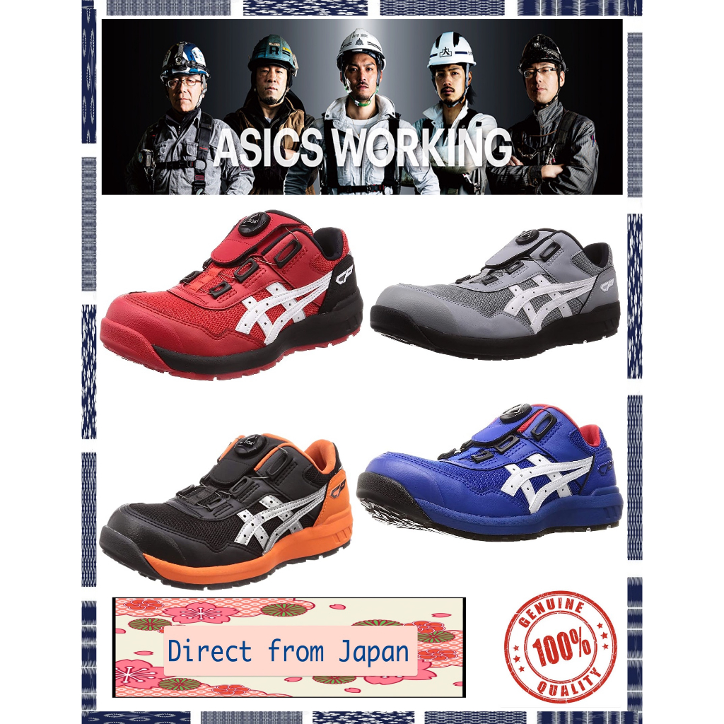 FREE GIFT WITH premium WORK boots safety boots asics safety shoes cp 209 BOA dial Lightweight Protective Shoes Work NON SLIP direct from japan