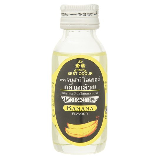 กลิ่นผสมอาหาร กลิ่นกล้วย 1 ออนซ์ BEST ODOUR