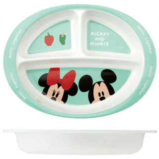จานหลุมทานข้าว Mickey and Minnie Disney Skater