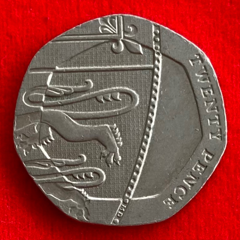 🇬🇧 เหรียญอังกฤษ​​ United Kingdom 20 pence ปี 2010 เหรียญต่างประเทศ