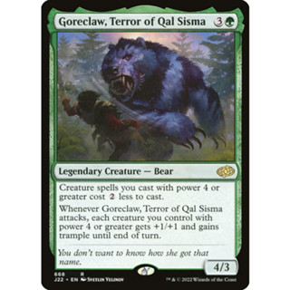 [MTG] Goreclaw, Terror of Qal Sisma [J22] [GREEN] [RARE] [NORMAL] [ENG] (การ์ดเมจิค / Magic the Gathering)