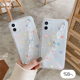 มาใหม่✨เคสสายคล้องมือ เคสสายคล้อง 💗ใสหัวใจโฮโลแกรม | งานสวยมากกกกกกก