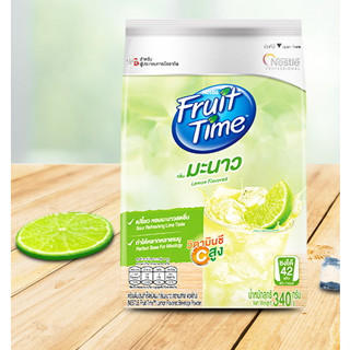 Nestle Fruit Time Lemonade เนสท์เล่ ฟรุตไทม์ เลมอนเนด ขนาด 340 กรัม เครื่องดื่มปรุงสำเร็จชนิดผงกลิ่นมะนาว