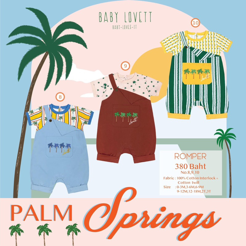 Palm Springs Collection 🌴 babylovett ขายเหมา2ชุด 3T Use (สภาพดี) No9, No10