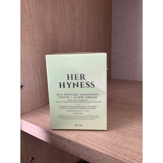 HER HYNESS BIO-PEPTIDE ADVANCED YOUTH + GLOW CREAM 30ML เฮอ ไฮเนส ครีมไบโอเปปไทด์ ลดริ้วรอย บูสต์ผิวโกลว์