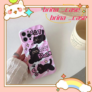 ❤️ส่งของขวัญ❤️ เคสไอโฟน 11 12 13 14 Pro Max การ์ตูน แมว ความนิยม แฟชั่น เรียบง่าย ฤดูร้อน Case for iPhone ป้องกันการตก