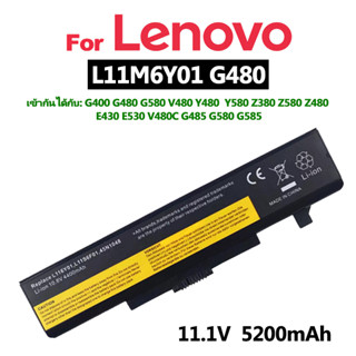 แบตเตอรี่โน๊ตบุ๊คlenovoเหมาะสำหรับ L11M6Y01  Z580 E430 E530 V480C G485 G580 G585 Y480