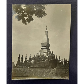 รูปถ่ายเก่าแท้ปี 2506 พระธาตุหลวงเวียงจันทน์ นครเวียงจันทร์ ประเทศลาว สำหรับบูชาและสะสม